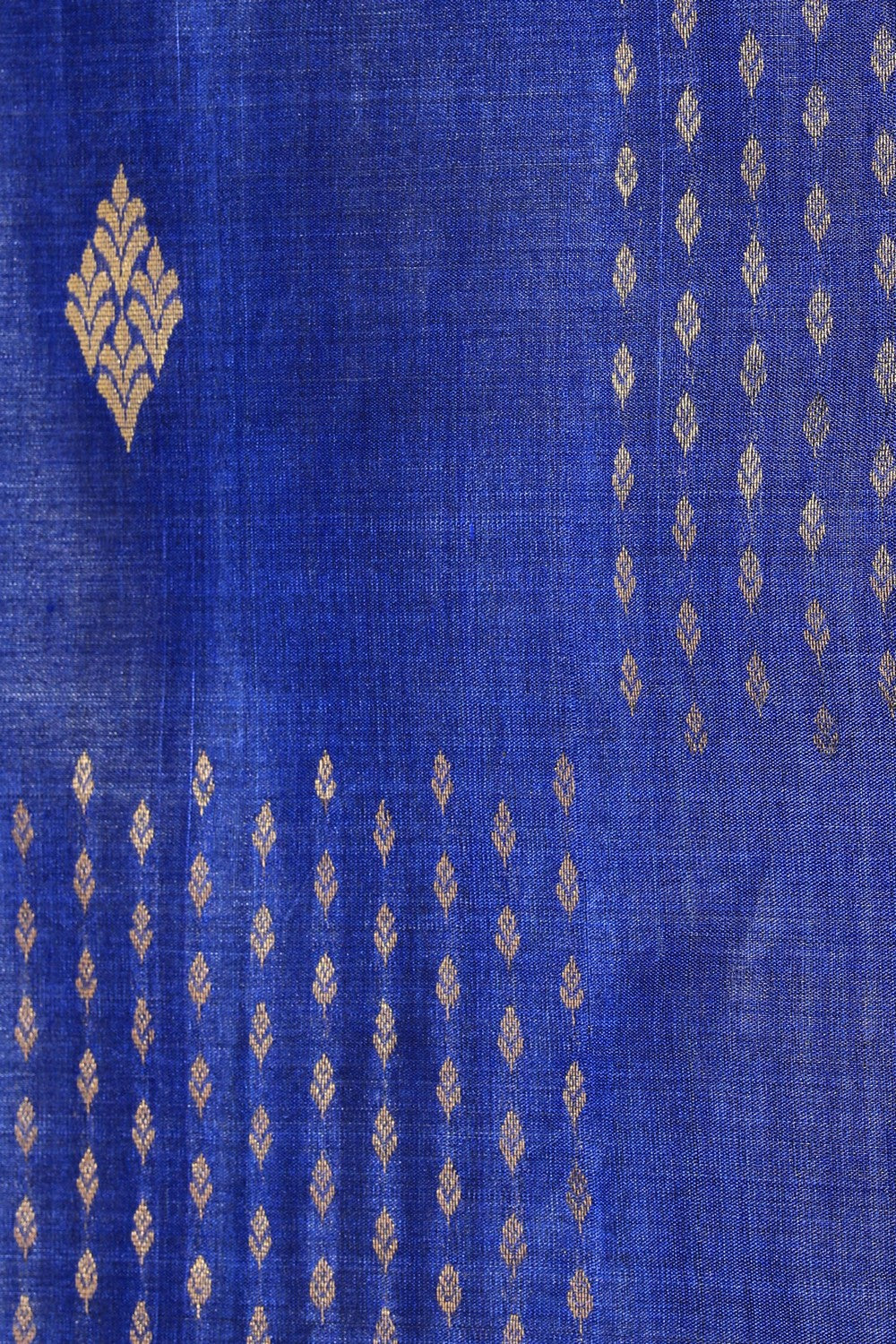 Image of Tussar Silk Blue Saree